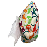 Coach Multicolor Leather Trim Scribble Hobo Bag