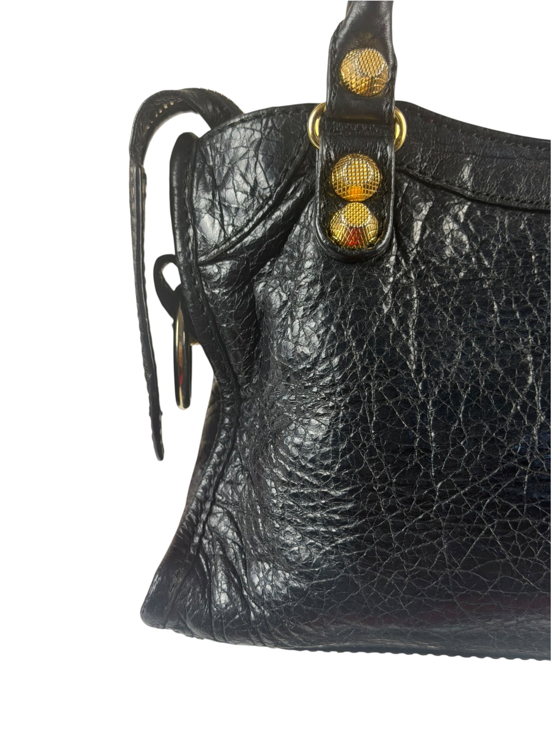 Balenciaga Black Calfskin Mini Le City Bag