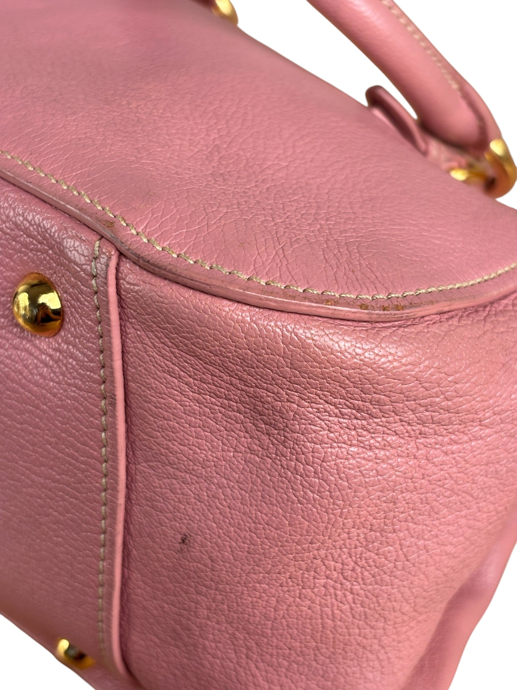 Miu Miu Pink Leather Two-Way Bag