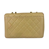 Chanel Vintage Beige Clair Quilted Leather Classic Flap Bag 2004