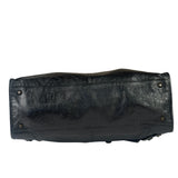 Balenciaga Black Lambskin Moto Work Two-Way Bag