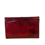 Cartier Red Patent Leather Must De Cartier Tri-Fold Wallet