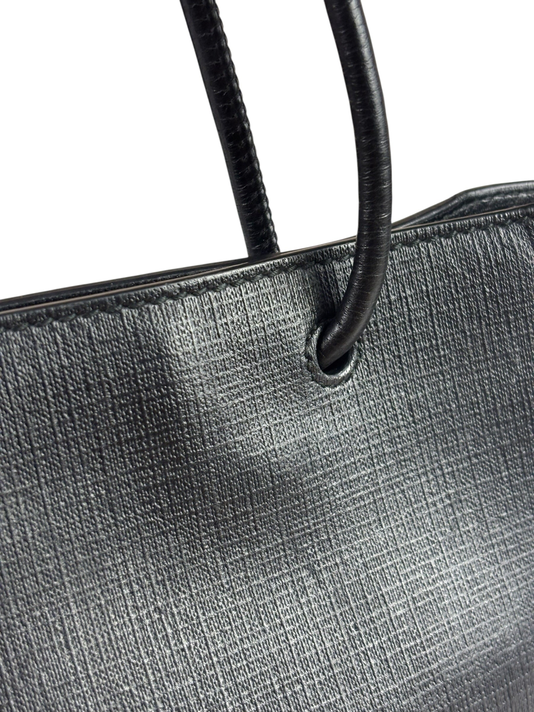 Balenciaga Black Leather Small Shopping Two-Way Tote