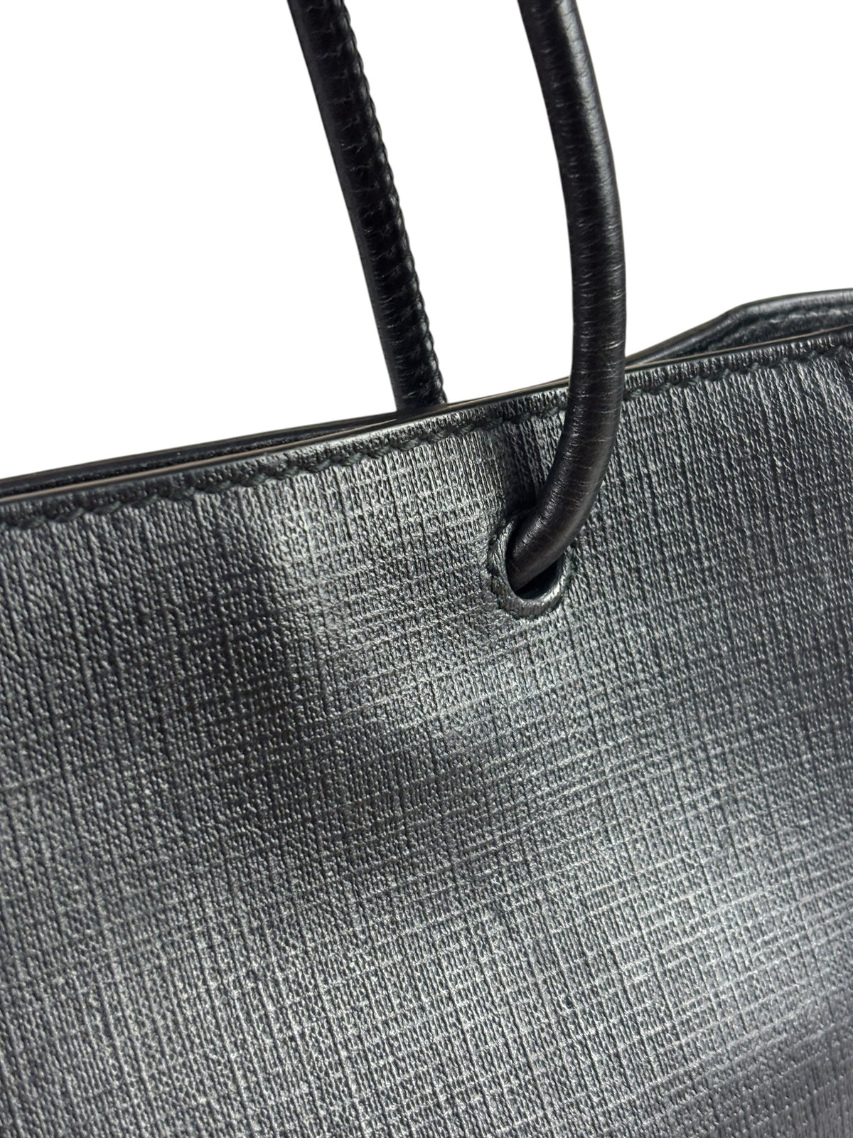 Balenciaga Black Leather Small Shopping Two-Way Tote