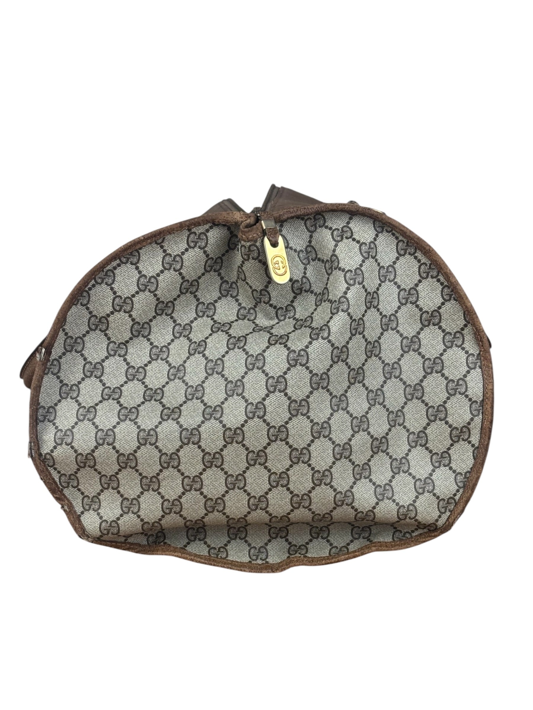 Gucci GG Vintage Coated Canvas Boston Bag