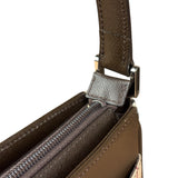 Burberry Vintage Leather Trim House Check Pochette