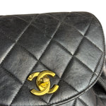 Chanel Black Quilted CC Duma Leather Backpack '97