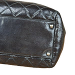 Chanel Black/Grey Textured Patent 2.55 Reissue Chain Tote