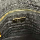 Prada Black Pebbled Leather Pochette