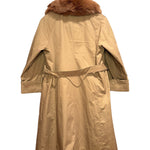 Vintage Fur Lined Trench Coat