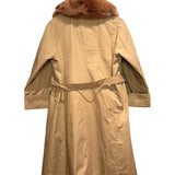 Vintage Fur Lined Trench Coat