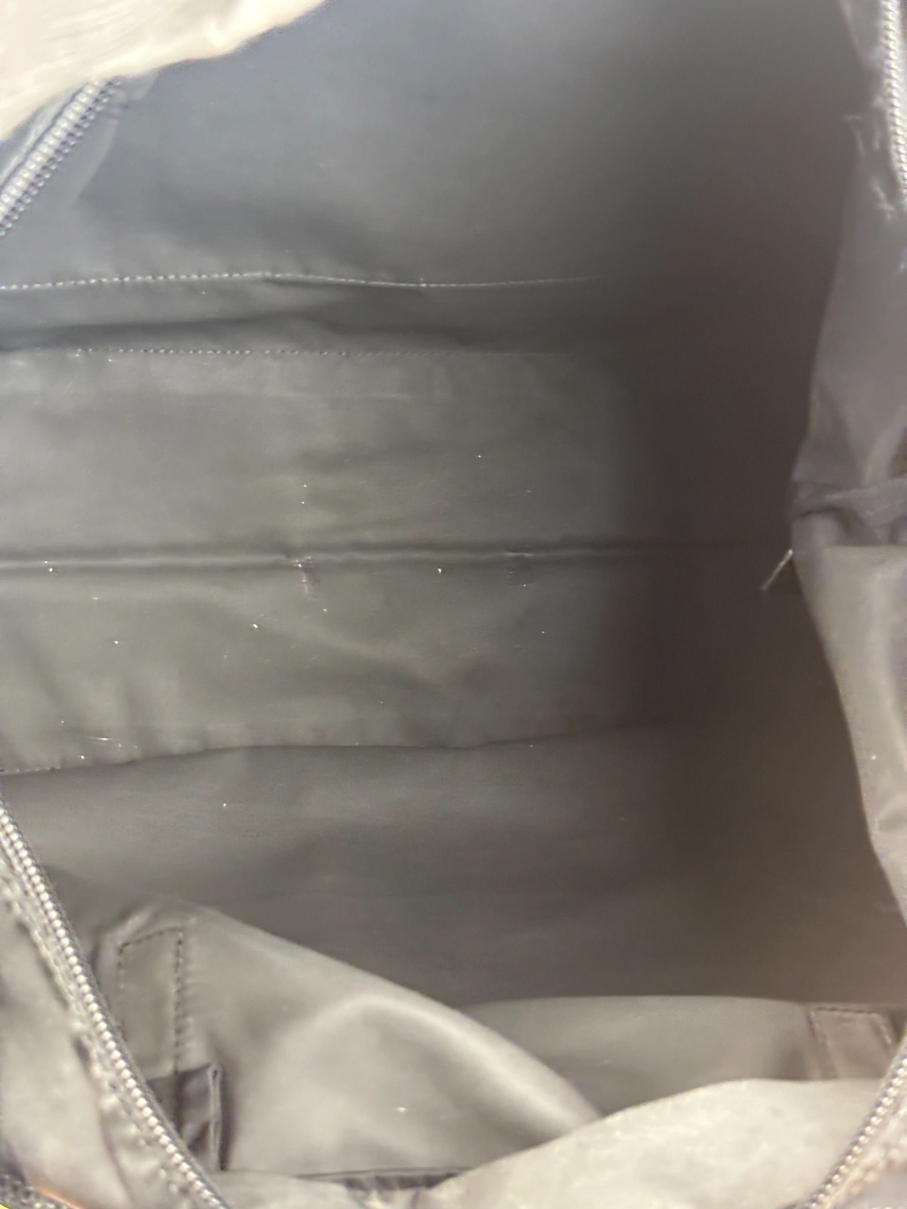 Prada Black Saffiano Leather Strap Tessuto Nylon Tote Bag