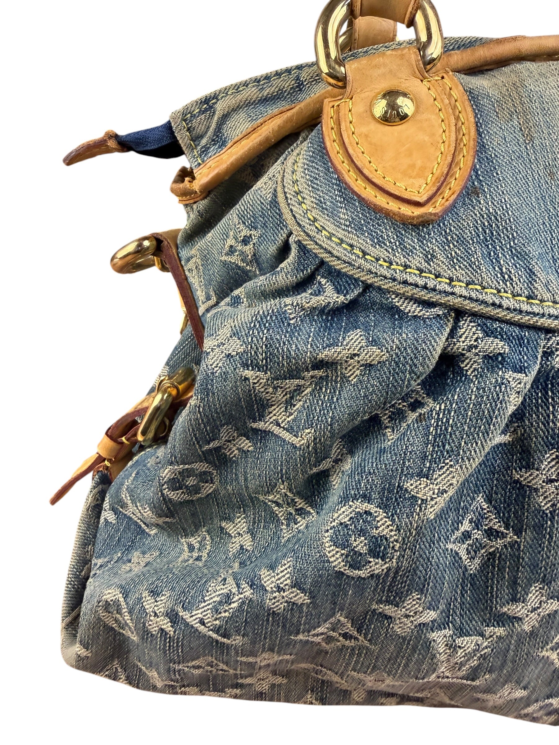 Louis Vuitton Blue Denim Monogram Neo Cabby Two-Way Bag MM