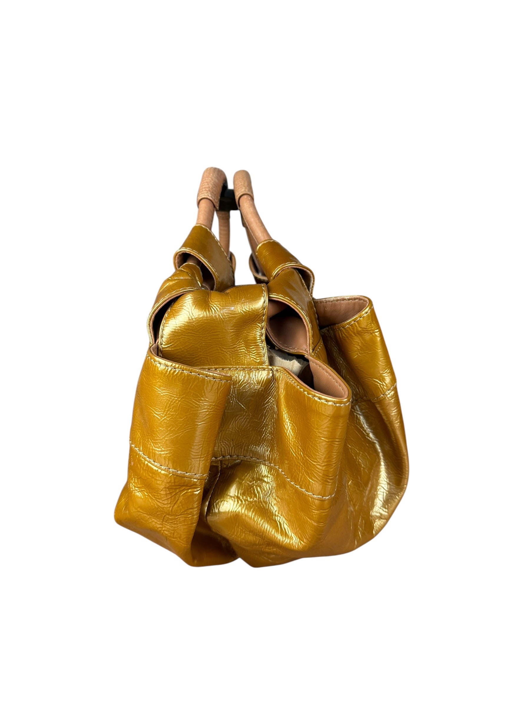 Loewe Metallic Gold Nappa Aire Handbag