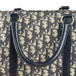 Christian Dior Vintage Navy Blue Trotter Boston Bag