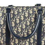 Christian Dior Vintage Navy Blue Trotter Boston Bag