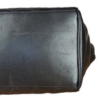 Chanel Black Quilted Leather Chain Shoulder Tote '94-'96