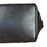 Chanel Black Quilted Leather Chain Shoulder Tote '94-'96
