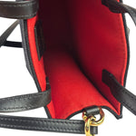Givenchy Black Leather Trim Mini Logo Printed Tote
