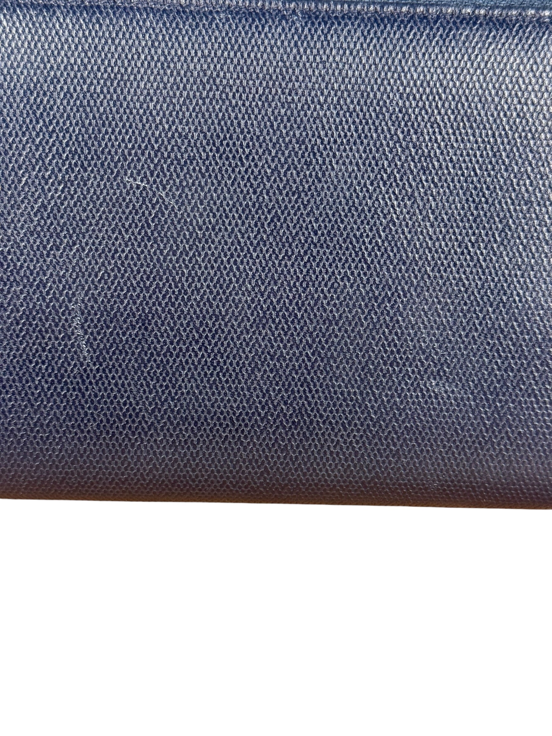 Chanel Navy Blue Long Zip Wallet