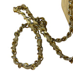 Chanel 1986 Beige Curved Flap Bag