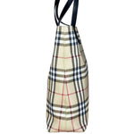 Burberry Bicolor Canvas House Check Tote Bag