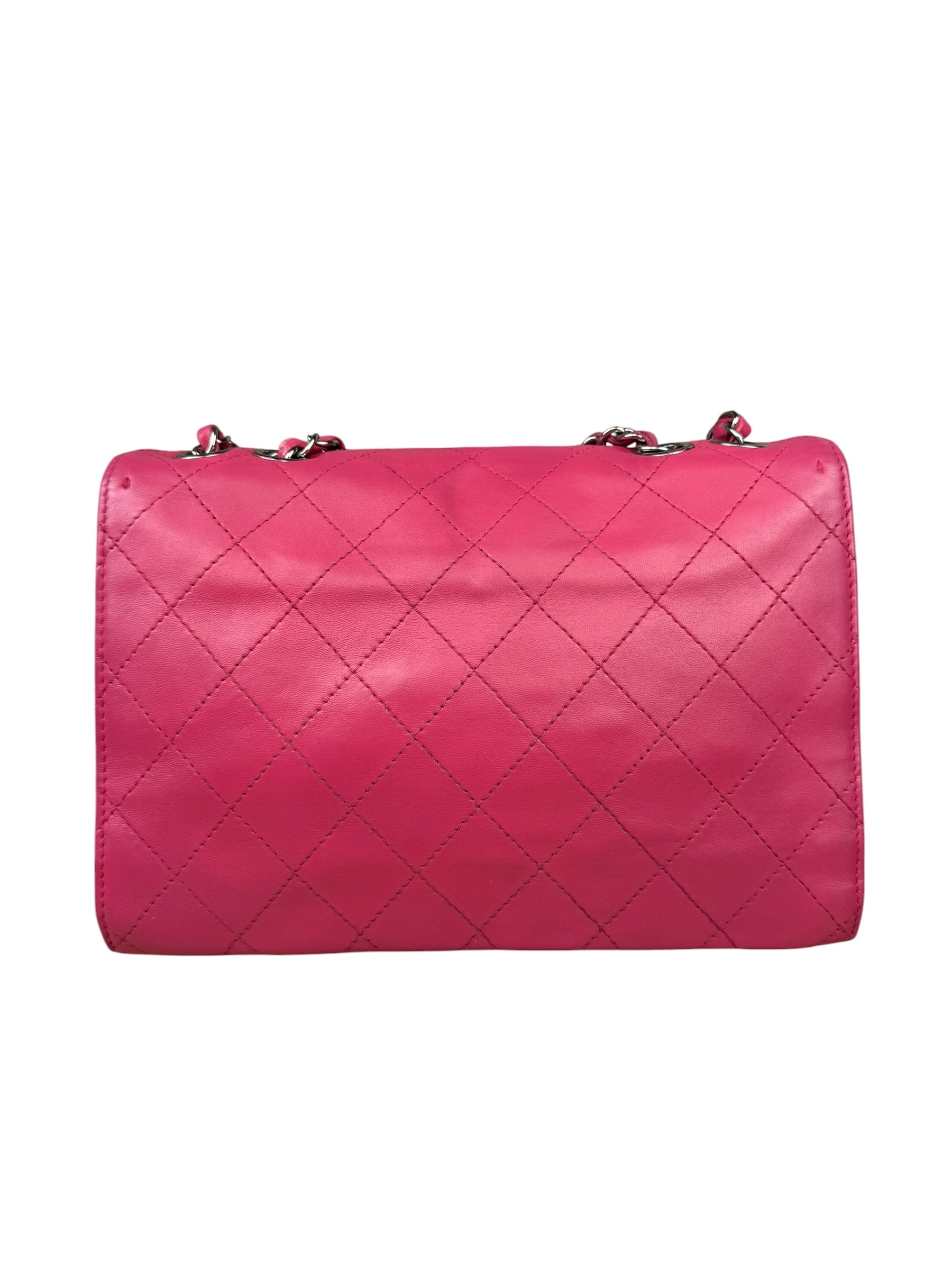 Chanel Pink Quilted Leather Accordion Flap Bag 2014