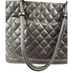 Chanel Black Quilted Calfskin Cambon Ligne Tote 2003