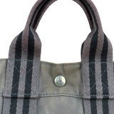 Hermes Grey Canvas Fourre Tout PM