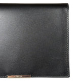 Prada Black Leather Bi-Fold Wallet
