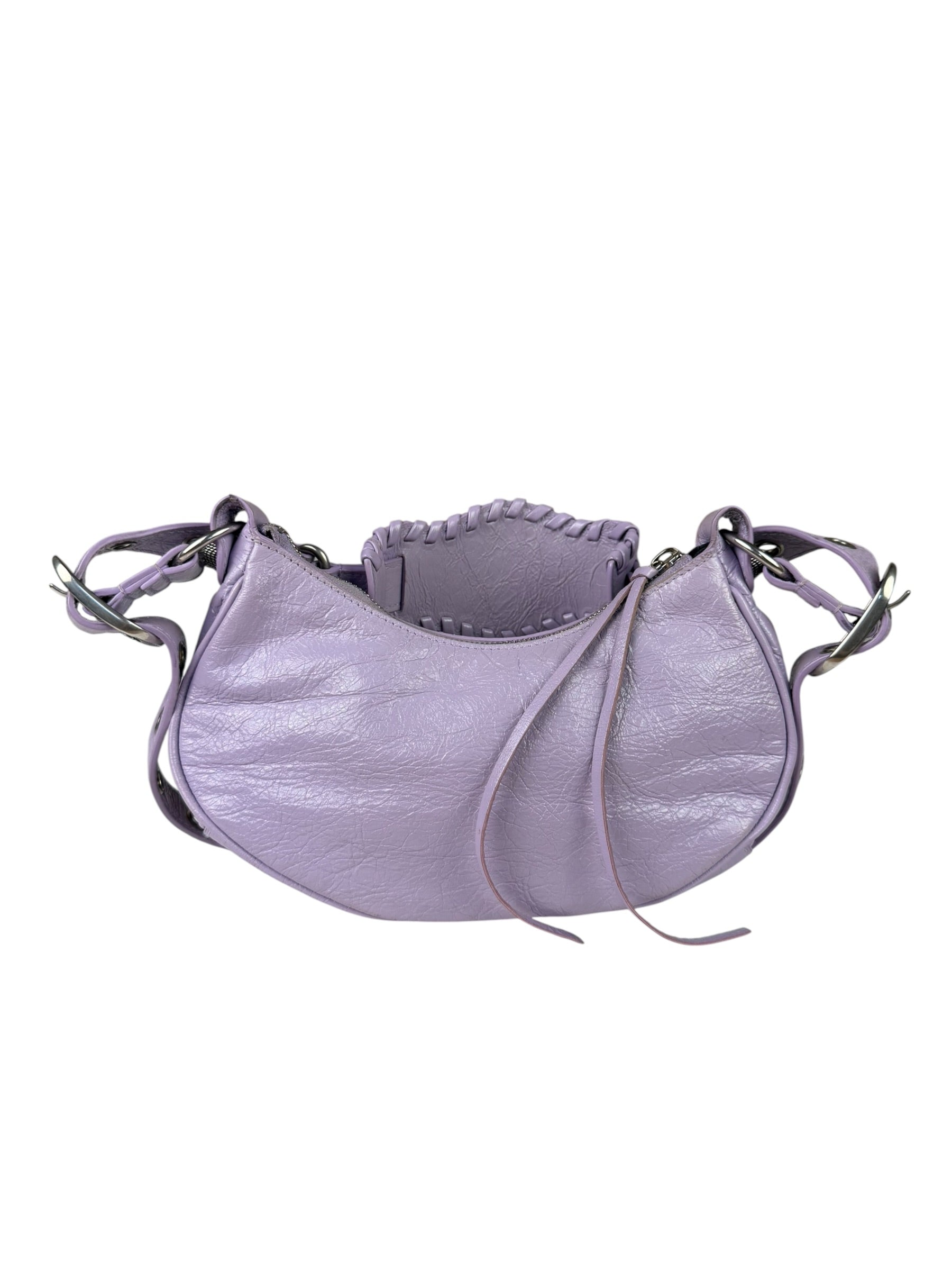 Balenciaga Lilac Calfskin Le Cagole XS Shoulder Bag