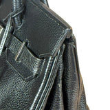 Hermes Birkin 30 Black Togo Leather Handbag 2002