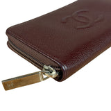 Chanel CC Caviar Leather Timeless Zip-Around Wallet-2014