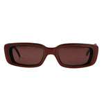 Gucci Maroon Rectangle Frame Sunglasses