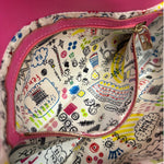 Fendi Pink Leather Logo Embossed Baguette