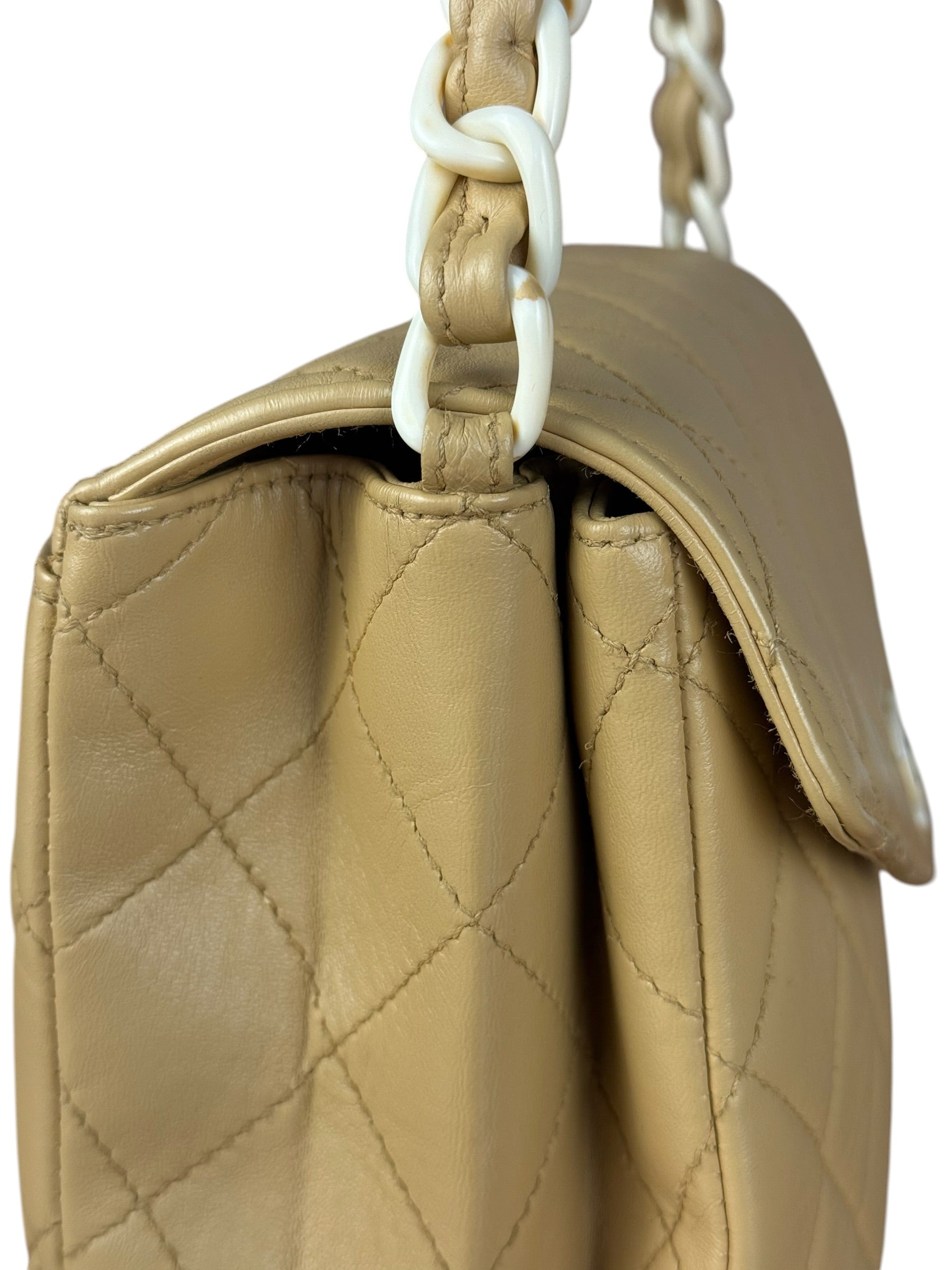 Chanel Acrylic Chain Quilted Flap Bag 1997