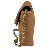 Chanel Vintage Beige Leather  Chocolate Bar East- 1987