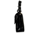 Chanel Vintage Black Leather In The Business Flap Handbag 1996