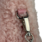 Miu Miu Pink Wool Teddy Two-Way Hobo Bag