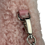 Miu Miu Pink Wool Teddy Two-Way Hobo Bag