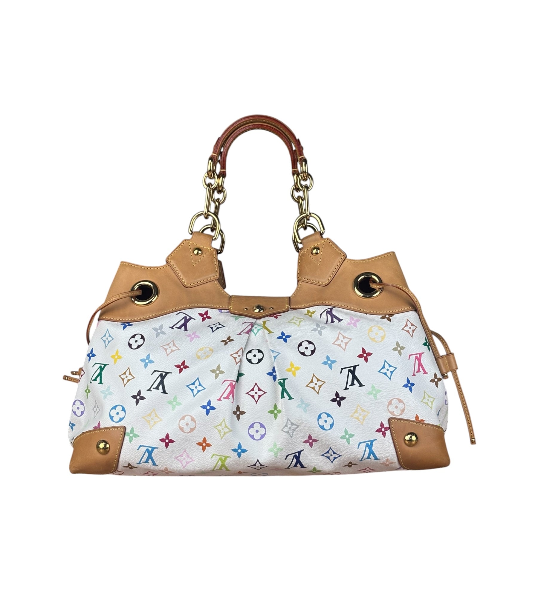 Louis Vuitton White Murakami Ursula Handbag