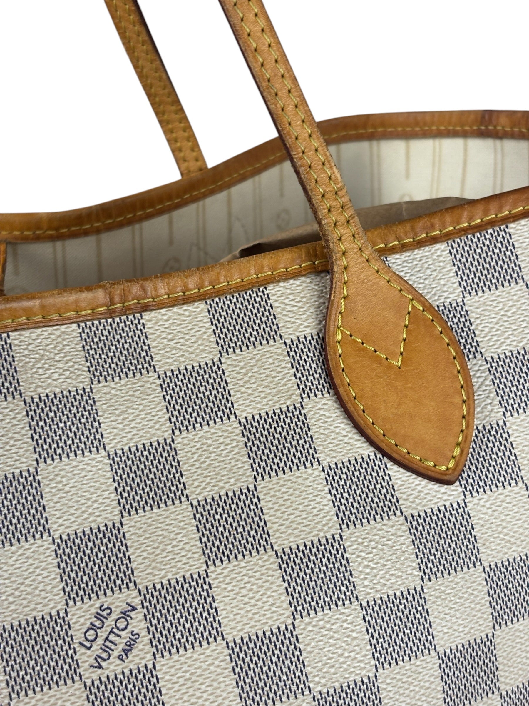 Louis Vuitton Damier Azur Neverfull Shoulder Bag GM