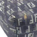 Fendi Purple Denim Roll Zucchino Tote