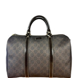 Gucci GG Supreme Coated Boston Bag Dark Brown