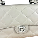 Chanel Classique White Quilted Leather Flap Bag 2001