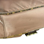 Prada Soft Dusty Rose Tessuto Nylon Snakeskin Trim Multi-Pocket Shoulder Bag