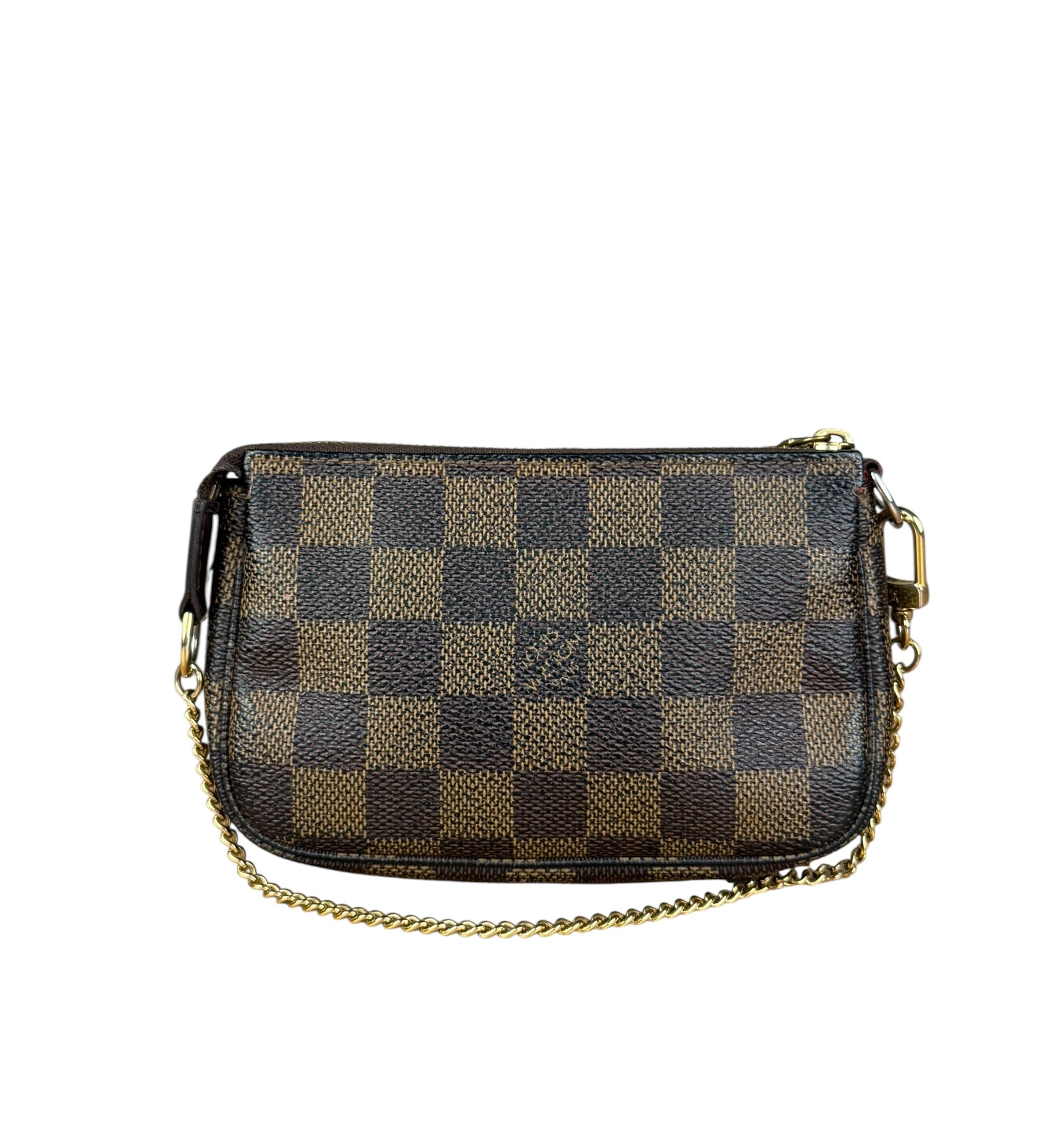 Louis Vuitton Damier Ebene Mini Chain Pochette