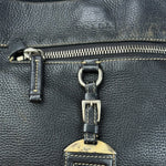 Prada Vintage Black Pebbled Leather Hobo Bag