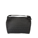 Fendi Vintage Black Zucchino Mini Oyster Pochette