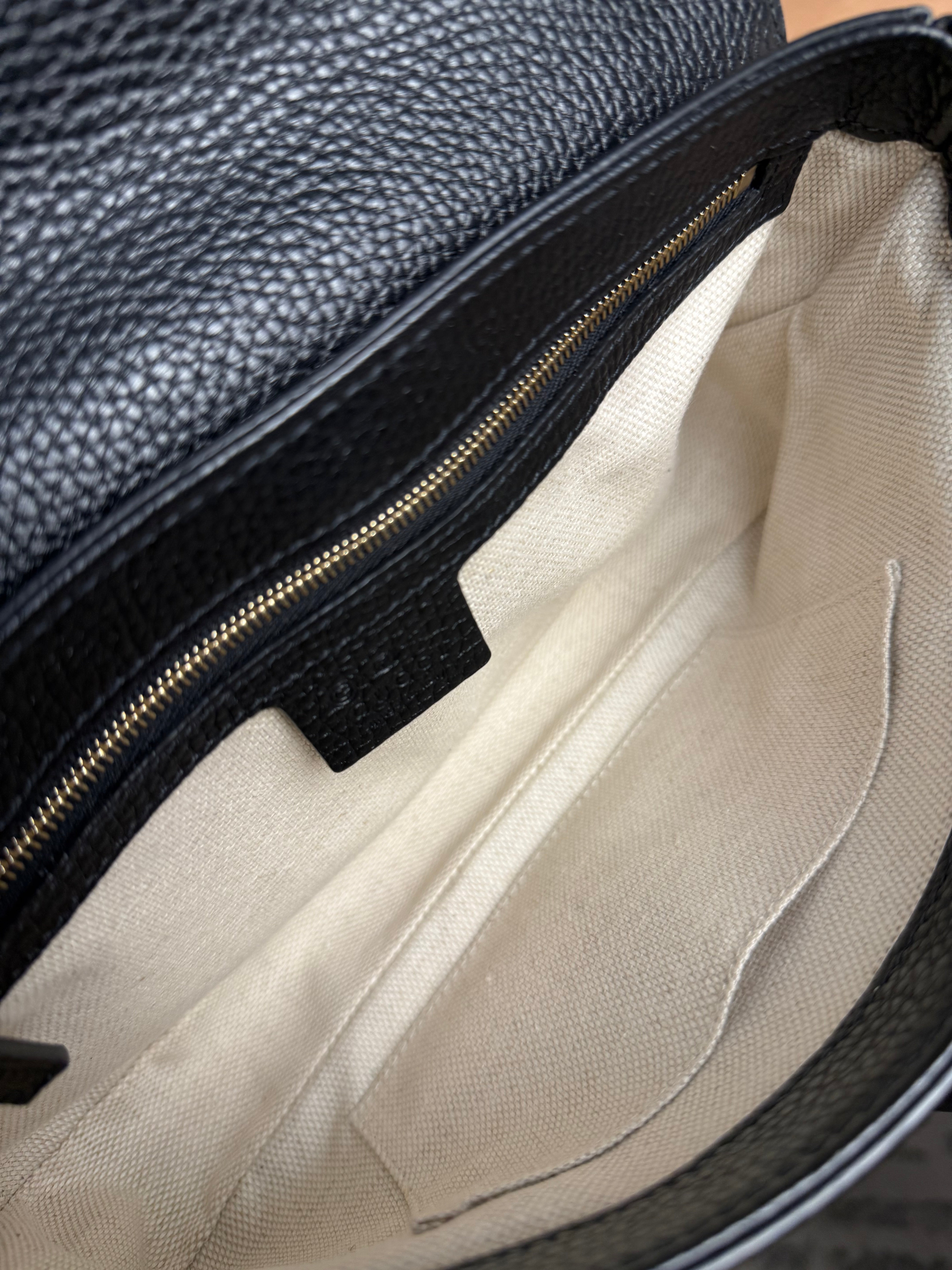 Gucci GG Soho Black Leather Chain Bag